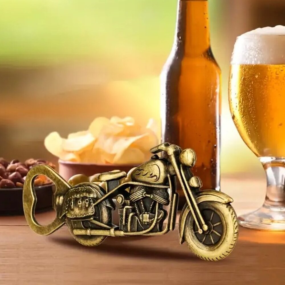 SALE ! Vintage Alloy Harley-Davidson Style Motorcycle Beer Soda Bottle Opener - Picture 3 of 7